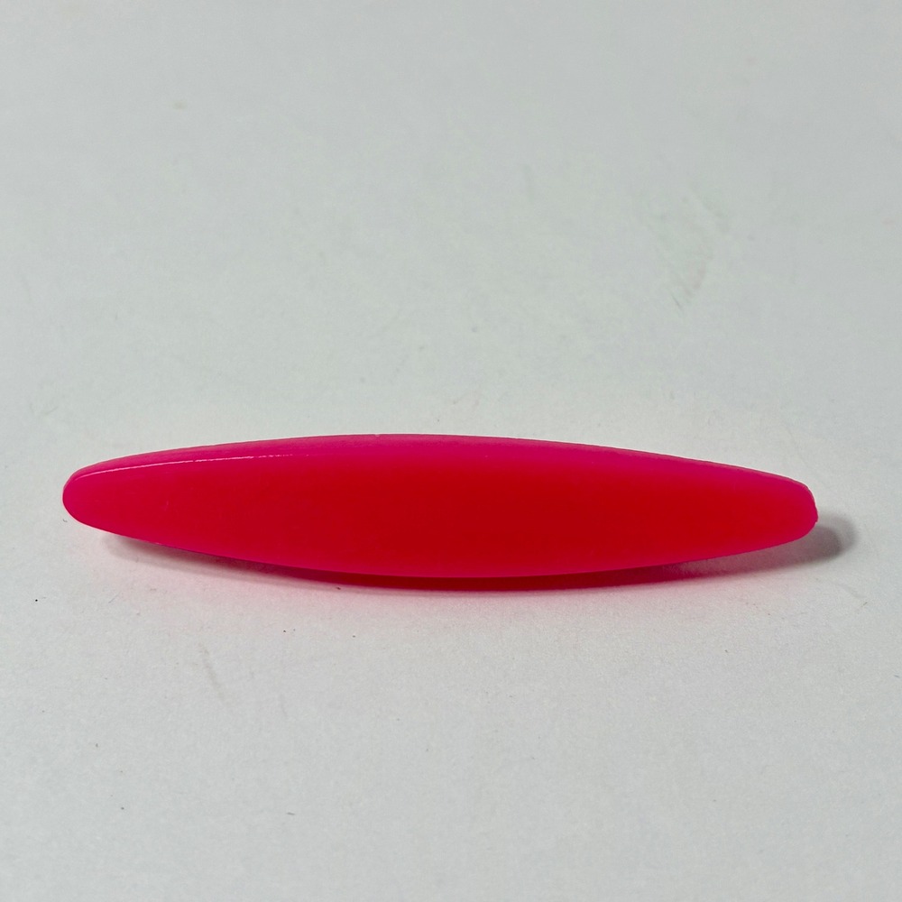 VTG Hot Pink Plastic Bar Brooch Neon Retro Minimalist Surfboard Pin